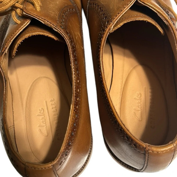Clark’s men shoes,leather, NEW! Oliver Limit ,tan,comfort ,stylish,career, event - Picture 9 of 14